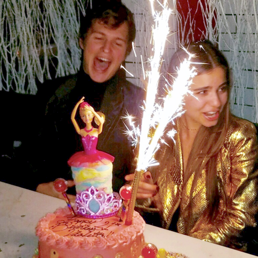 Ansel Elgort and Violetta Pricess Cake web